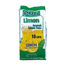 Poli Toz İçecek Soğuk 450g Limon - Pratik Ve Ferahlatıcı Lezzet 4'li Avantaj Paketi - 4 Adet Tarı 450 G