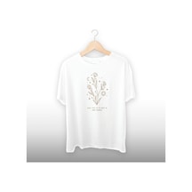 Your Life Is... Motivasyon Detaylı Unisex Tişört Beyaz