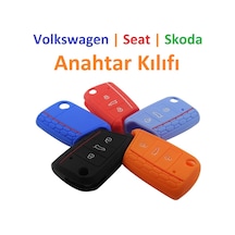 Volkswagen Yeni Polo Uyumlu Tiguan Golf 7 Gti Seat Uyumlu Silikon Anahtar KılıfI