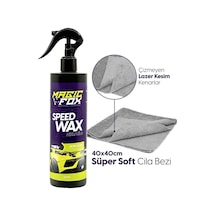 Magicfox Seramik Katkılı Hızlı Cila 400 Ml Ve Gri Mikrofiber Bez Seti