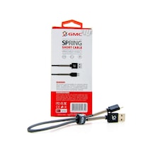 Micro Uç Usb Yaylı Kısa Usb Kablo
