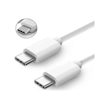 Usb Type-c To Type C 2 Ucu Type C Hızlı Şarj Data Kablo - 1 Mt