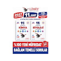 Limit 2027 11.sınıf Biyoloji-kimya 2 Kitap %100 Yeni Müfredat Etkinlikli Soru Bankası Set Yeni Ürün