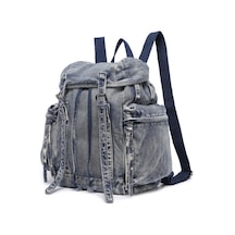 Denim Kot Kumaşı Kadın Sırt Çantası Barcelona 3217 001