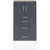 Arges Dolap 2 Raflı 4 Çekmeceli 2 Kapaklı 88x30x163 Aytaşı-an... Aytaşı