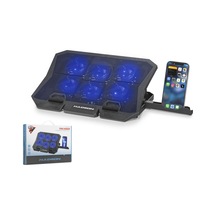 Hadron Hdx4254 Laptop Soğutucu 6 Fan Led Telefon Standlı - Siyah