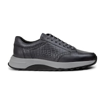 Deery Hakiki Deri Gri Erkek Sneaker Ayakkabı - 01984Mgrıe01 Gri