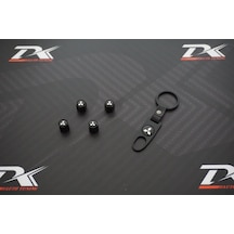 Dk Mitsubishi Logo Anahtarlık Sibop Kapağı Seti