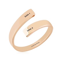 Eklem Altın Yüzük 14K Rose & Beyaz Gold 364012536