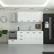235 Cm Mutfak Dolabı Mdf Kapak Tezgah Dahil Yrkn235 97 Beyaz 235 Cm Mutfak Dolabı Mdf Kapak Tezgah Dahil Yrkn235 97 Beyaz