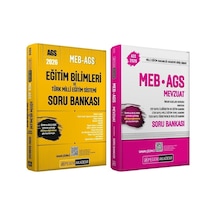 Yeni Ags - Pegem 2026 Meb-ags Eğitim Bilimleri + Mevzuat Soru Bankası 2 Li Set Pegem Akademi Yayınları