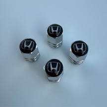 Honda İle Uyumlu Logolu Alüminyum Altıgen Sibop Kapağı Takım