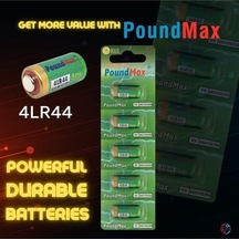 Poundmax Alkalin 5x 4lr44 4ag13, L1325 , 6v 1x 5&apos Li Paket