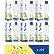 Selin 80 Derece Limon Kolonyası Pet Şişe 400 ML x 6