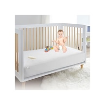 %100 Pamuklu, Sıvı Geçirmez Bebek Alezi 60 X 120 Cm Açık Indigo