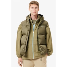 Lacoste Men's Water-resistant Puffer Vest Kaz Tüyü Dolgu Sabit Kapüşonlu Suitici Yelek Haki Lacoste Men's Water-resistant Puffer Vest Kaz Tüyü Dolgu Sabit Kapüşonlu Suitici Yelek Haki