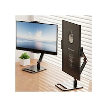 Monitör Tablet iPad Uyumlu Telefon Tutucu 12-16 İnç Universal Metal 360 Derece Döner Stand