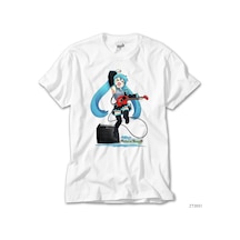Future Tone Hatsune Miku Beyaz Tişört Beyaz