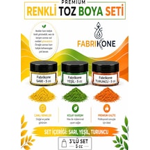 3'lü Set Premium Parafin Soya Wax Toz Mum Boyası Hobi Seti - 5 Cc Sarı, Yeşil, Turuncu Bkfab3sryt5g Karışık