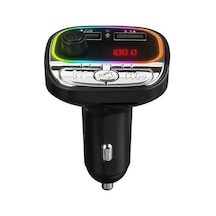 Hytech Hy-xcb40 Çift Usb 5v 3.1a Rainbow Işıklı Led Ekran Tf Kartlı V5.0 Bluetooth Fm Tran