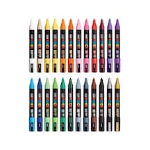 Uni Posca Markör Kalem 5m Set 1.8-2.5 Mm Keçe Uçlu 24'lü Set Genel