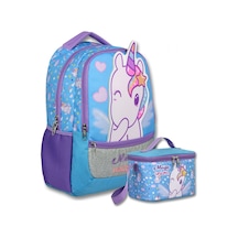 Ümit Çanta Kız Çocuk Magic Unicorn Baskılı Okul Çantası+beslenme Çantası Seti - Setumt6015b Çok Renkli