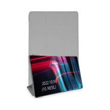 Apple iPad 2022 10.9 10.nesil Kılıf Tablet Smart Kılıf - Gri İtdark8261