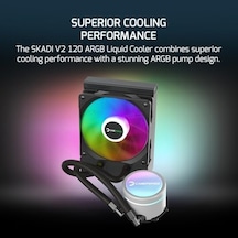 Skadi V2 120 Argb 120mm Sıvı İşlemci Soğutucusu Am5 Ve Lga1700 Uyumlu