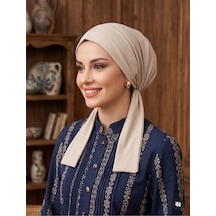 Raşelkori Tesettür Eşarpbone Bej