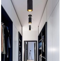 MYLİGHTS SİYAH LED SPOT LED AVİZE LED ARMATÜR HAREKETLİ TEK FİYAT Siyah