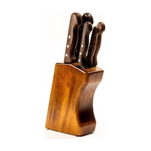 Pirge  Sultan Bloklu Bıçak Seti 6'lı Ahşap