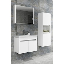 Begonya 65 Cm Banyo Dolabı (Boy Dolap Dahil )