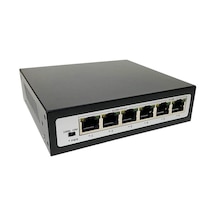 4 Port Ethernet PoE Switch, 6 Port (4+2) - 4 PoE Ports + 2 Uplink