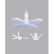 Enerji Tasarruflu Led Ampül 60 Watt 4 Kollu Beyaz Işık Yeni Nesil 1