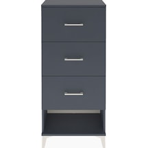 Arges Dolap 3 Çekmeceli 60x30x134 Antrasit-antrasit Antrasit