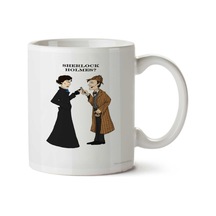 Sherlock Holmes Who İki Tarafı Baskılı Kupa Bardak Çok Renkli