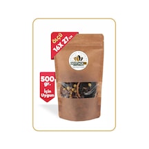 Doypack Kraft Pencereli Kilitli Doypack 16 x 27 CM 500 G 100'lü