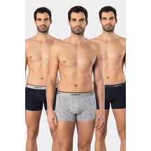 Cacharel Erkek Desenli Likralı Boxer 3'lü Paket 1339/lacivert 3 Lacivert
