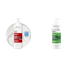 Dercos Energisant Dökülme Karşıtı Bakım Şampuanı X1 + Vıchy Shampooıng Antı-pel Gras 390 Ml Normal/yağlı Saçlar İçin X1