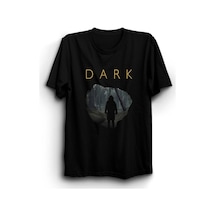 Siyah Dark Baskılı Tişört SIYAH