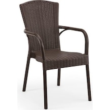 Mandella Doğa Rattan Koltuk (2 Adet) Kahverengi