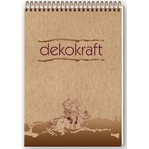 Keskin Color Dekokraft Kareli Spiralli Bloknot