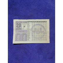 20 Mart 2002 Takvim Yaprağı - Nostalji Koleksiyonluk Takvim Yaprağı