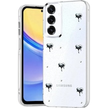 Mey İthalat Samsung Uyumlu Galaxy A16 5g Fiyonk Desenli Kapak - Desen 1 Şeffaf