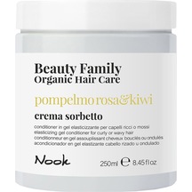 Nook Beauty Family Kıvırcık Dalgalı Saçlara Kivi Greyfurt Özlü Bukle Belirginleştirici Saç Kremi 250 ML
