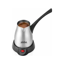 Çelik Elektrikli Cezve Türk Kahve Makinesi - 5fincan 400ml Kablosuz Kullanım- 360 Döner 700w Scm-2957