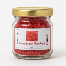 Kırmızı Granül Mum Boyası 10 Gr Renksiz