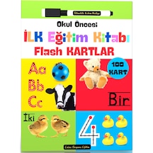 Okul Öncesi İlk Eğitim Kitabı Laminasyonlu Flash Kartlar
