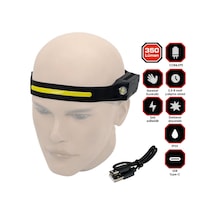 Rox 0228 Şarjlı Led Kafa Feneri 350 Lümen Siyah