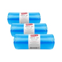 Ağır Sanayi Çöp Torbası Boy Mavi 10'lu 80x110 Cm, Dayanıklı & Sızdırmaz, Çift Katlı, Geri Dönüştürülebilir Çöp Poşeti, Fabrika, Şantiye, Sanayi, Bahçe, Restoran, Otel, Hastane, Atölye Açık Mavi